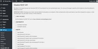 disable rest api for json in wordpress