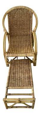 vintage bamboo rattan chair with