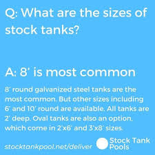 Most relevant best selling latest uploads. Q What Are The Sizes Of Stock Tanks Stock Tank Pools