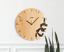 Designer Wall Clock Wooden Artistic