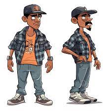 cholo clipart two cartoon characters in