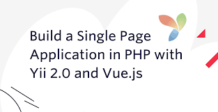 php with yii 2 0 and vue js