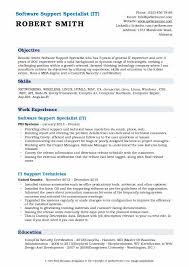 Look to the resume checklist below to see how enterprise accounts, saas, . Software Support Specialist Resume Samples Qwikresume