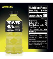 powerade lemon lime ion4 electrolyte