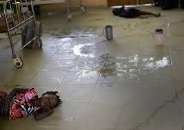 Image result for patients sleeping on the floor in hospital wards in Kenya