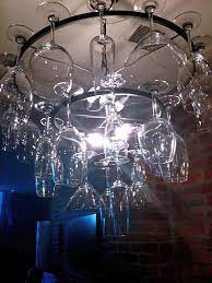 Wine Glass Chandelier Don T Ask Where