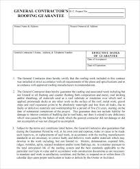 Free Printable Roofing Proposal Form Freeware Contract
