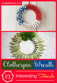 clothespin wreath 23 interesting