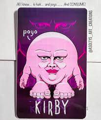 Nightmare fuel Kirby PVC Art card | eBay