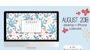 create a desktop calendar wallpaper