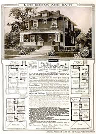 Sears The Woodland 1921 Nine Rooms Bath Porch Balcony Honor Bilt Modern Homes Already Cut And Fitted Poster Print