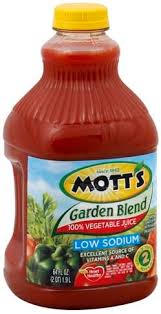 motts garden blend vegetable juice 64