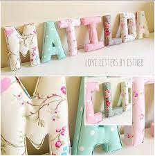 Wall Art Fabric Lettersnursery Decor