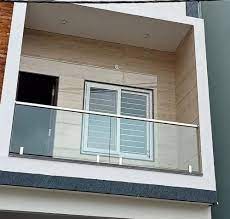 Stainless Steel Balcony Glass Railing