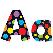 Neon Dots Design Letters Numbers