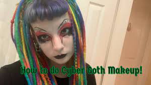 how to do cyber goth makeup tutorial