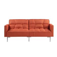 urtr 74 75 orange linen upholstered
