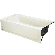 Types of bathtubs the home depot. Bootz Aloha Afr 5 Ft Alcove Bathtub With Right Hand Drain In White The Home Depot Canada