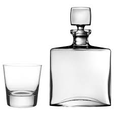 Rocks Whiskey Glass And Decanter Set