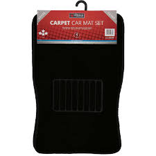wildcat carpet car mat set 4 pack black