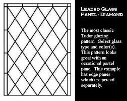 Tudor Window Leaded Glass Panels