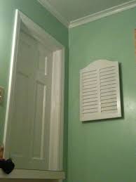 color curtain for a mint green bathroom