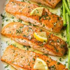 Salmon Cooked In Butter gambar png