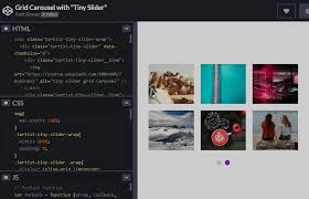 dynamic grid carousel with tiny slider