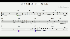 Find your perfect arrangement and access a variety of transpositions so you can print and play instantly, anywhere. Color Of The Wind Am Play Along Flute Obua Melodica Guitar Trumpet Keyboard Violin Recorder Youtube