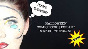 comic book pop art makeup tutorial