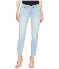 Mavi Jeans Adriana Mid Rise Super Skinny Ankle In Bleach
