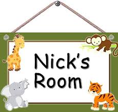 Choose from thousands of cute designs or customize your own to match your kids' personality. Home Decor Canada Ontario Nicks Room Door Sign Boys Girls Bedroom Baby Nursery Kids Bedroom Wall Art Personalized Customizable 9x6 Mdf Wood Composite Indoor Sign By Pet Project Novelty Signs
