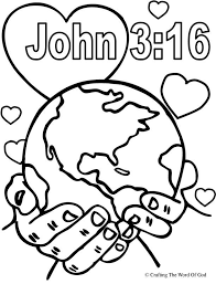 Click on the coloring page to open in a. God So Loved The World Coloring Page Crafting The Word Of God