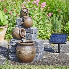 Hybrid Power Solar Water Feature