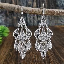 vine ethnic style earrings bohemian