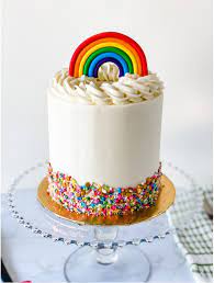 Rainbow Cake 6 Inch gambar png