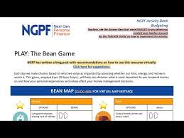 › ngpf savings answer key. Ngpf Parent Series Play The Bean Game