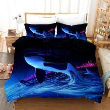 Blue Ocean Comforter Sets 3d Dolphin