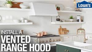 how to install a vented range hood lowe s