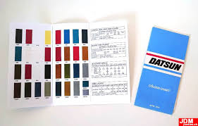 Datsun Colour Code Charts And Color