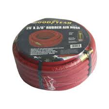 Red Rubber Air Hose 25 Ft X 3 8 Inch