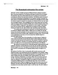 Essay    on The Shawshank Redemption   Humanities   Western     Movie Fan Central essay about technology and communication rajasthan