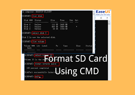 how to format sd card using cmd in