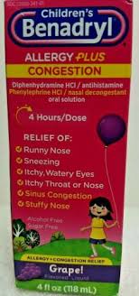 benadryl allergy plus congestion