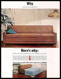 1963 Simmons Hide A Bed Sofa Vintage