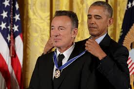 Perhaps the medal of freedom that obama bestowed on them is really a symbol of the lack of freedom they actually have? Obama Honors Springsteen As America S Rock And Roll Laureate Nj Com