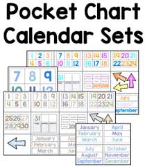 Complete Calendar Pocket Chart Sets Morning Meeting Board
