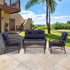 4pcs Outdoor Patio Furniture Sectional