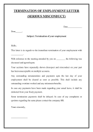 employee termination letter format