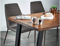 bloc teak wood dining table 1 4m with 4